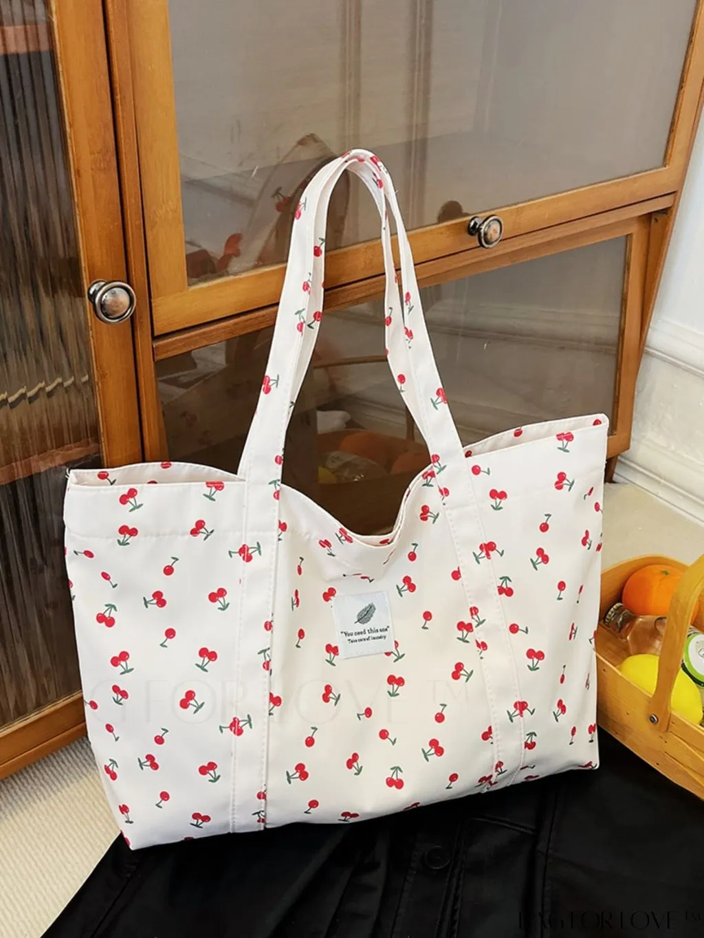 BagForLove - Leopard Print Double Handle Shoulder Tote Bag: Large Capacity for Work & Travel