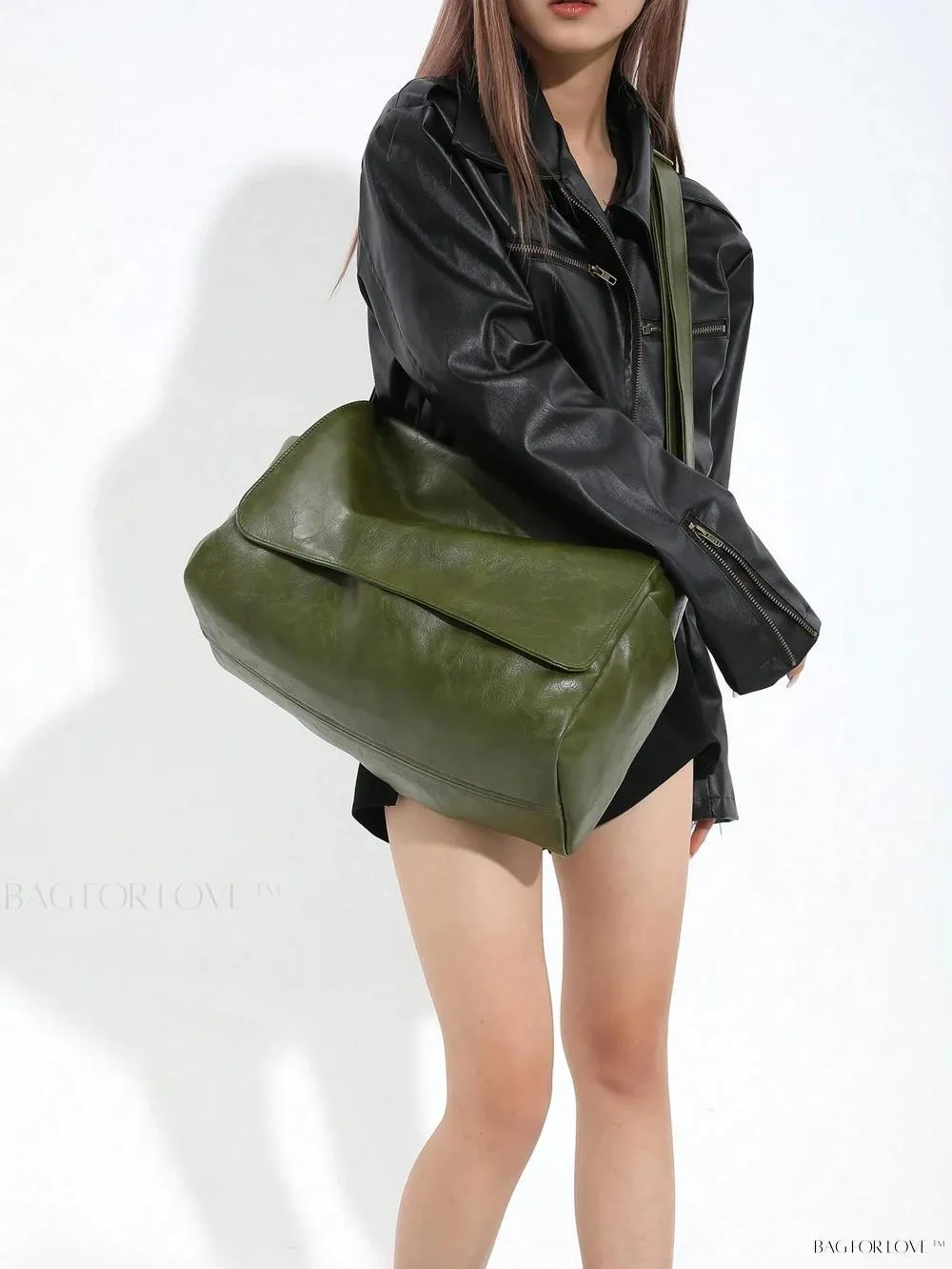 BagForLove - Solid Color Large Capacity Shoulder Tote for Her