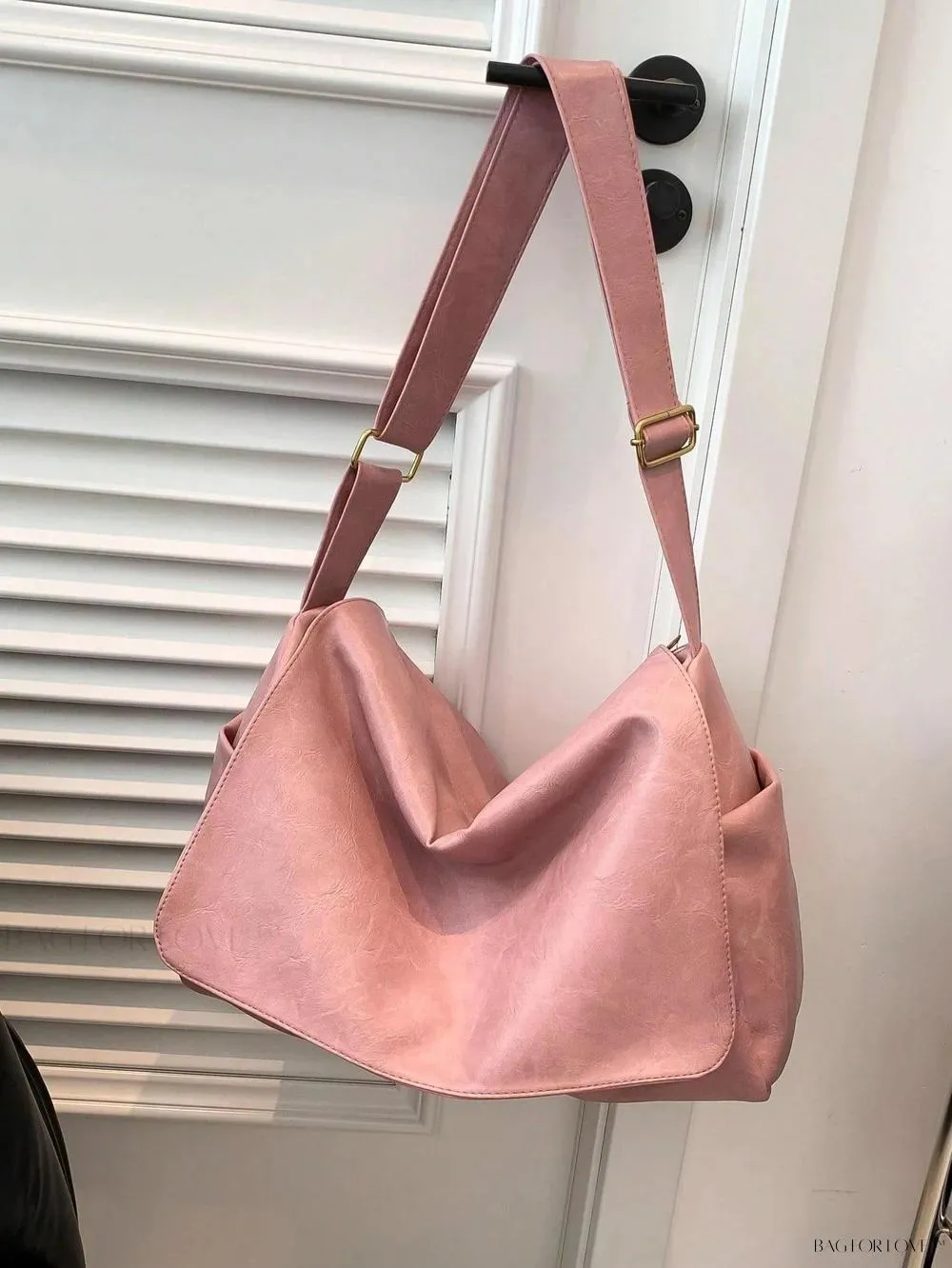 BagForLove - Solid Color Large Capacity Shoulder Tote for Her