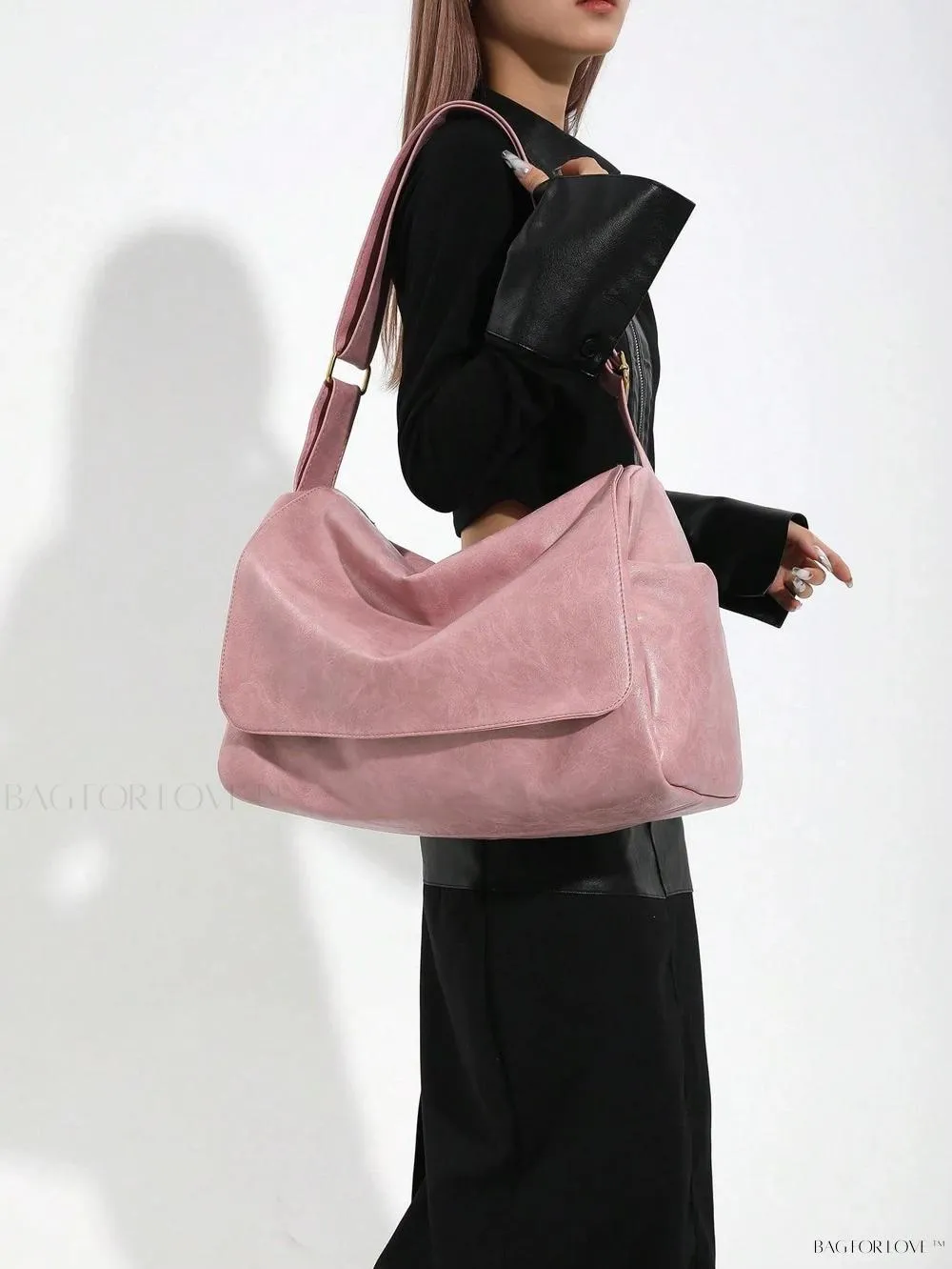 BagForLove - Solid Color Large Capacity Shoulder Tote for Her