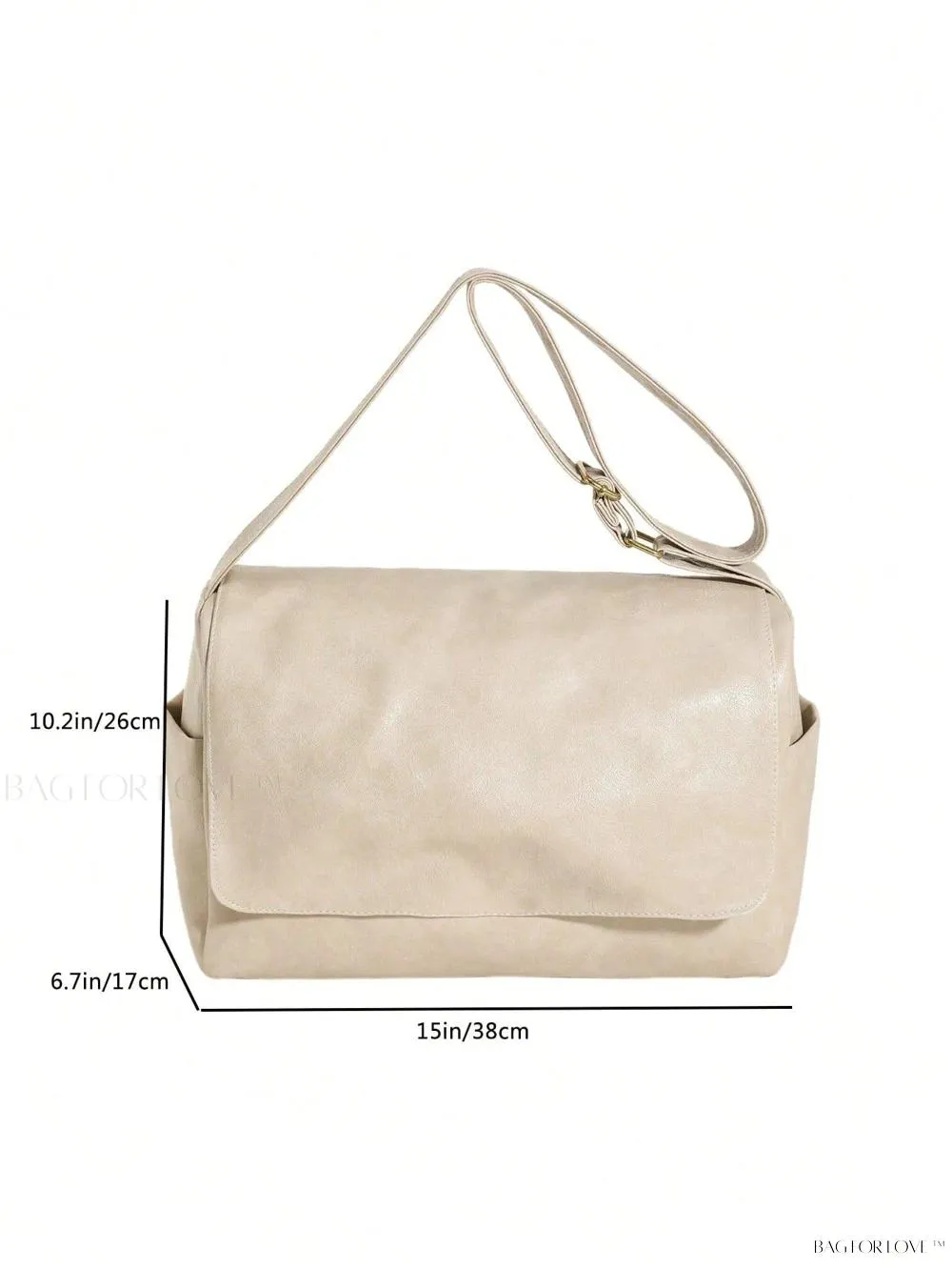 BagForLove - Solid Color Large Capacity Shoulder Tote for Her