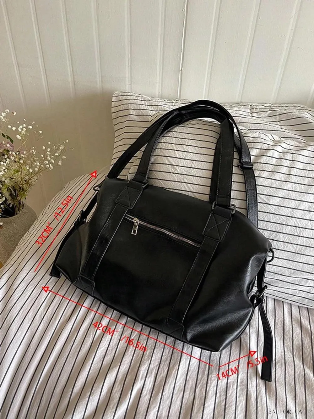 BagForLove - Solid Color Large Capacity Shoulder Tote for Her