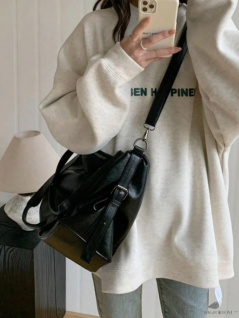 BagForLove - Solid Color Large Capacity Shoulder Tote for Her