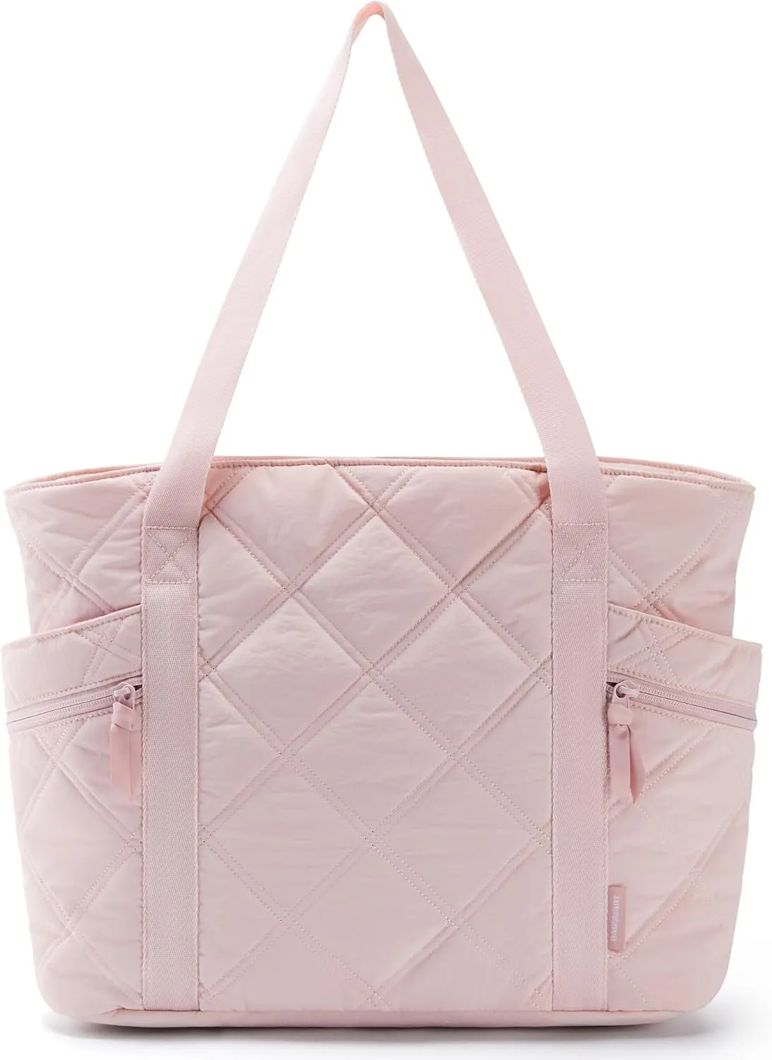 BAGSMART Tote Bag for Women, Puffer Work Tote with Zipper, Travel Essentials Quilted Nurse Travel Hospital Bag