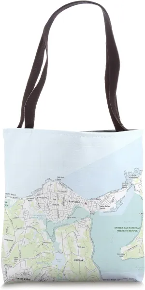 Bayville NY Map (2019) Tote Bag