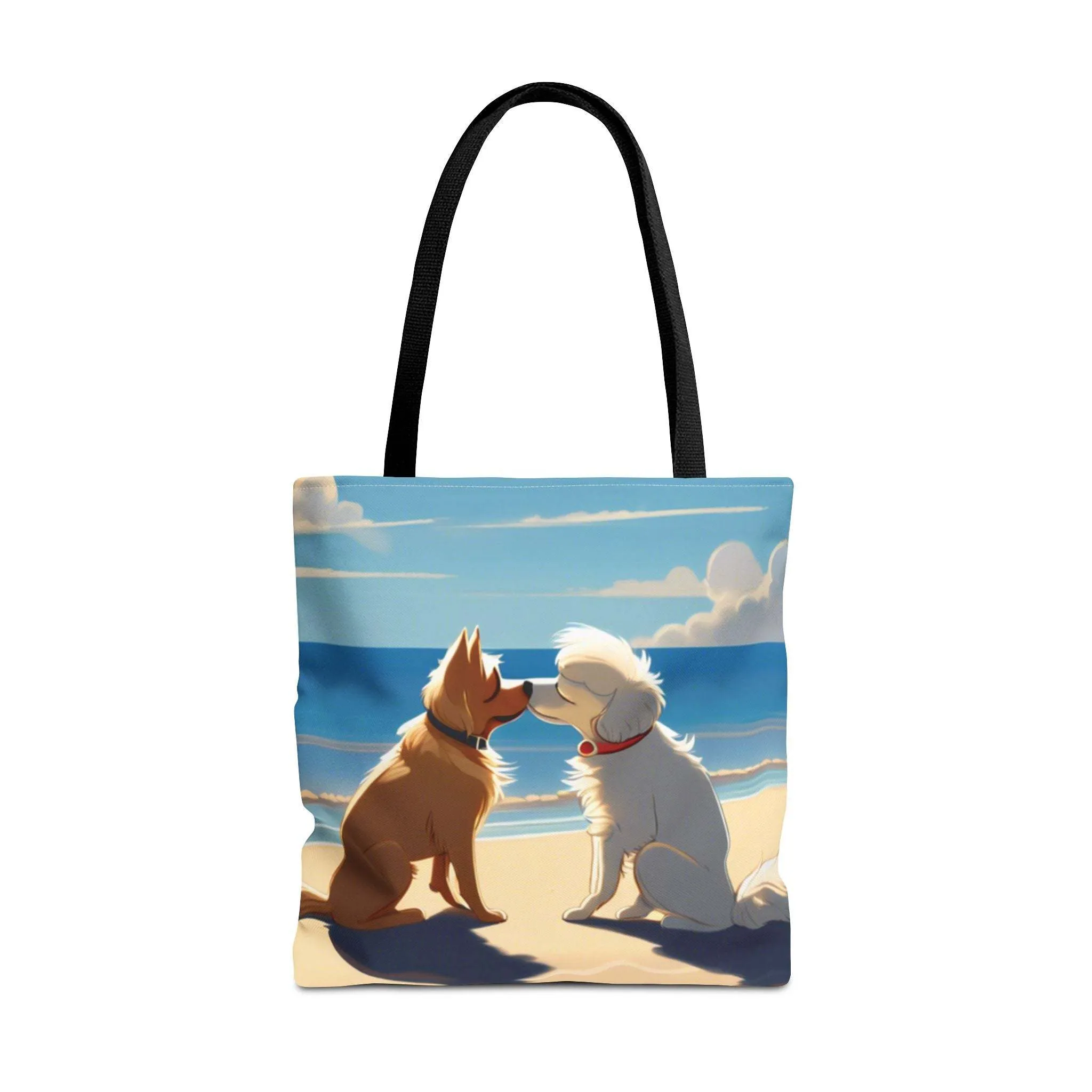 Beachy Tote Bags - Stylish and Durable Pups on The Beach