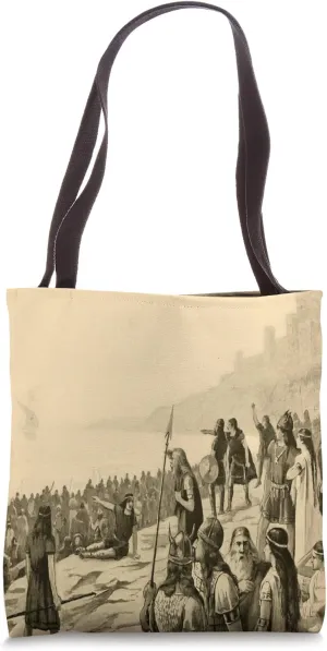 Beowulf Coming to Defeat Grendel Tote Bag