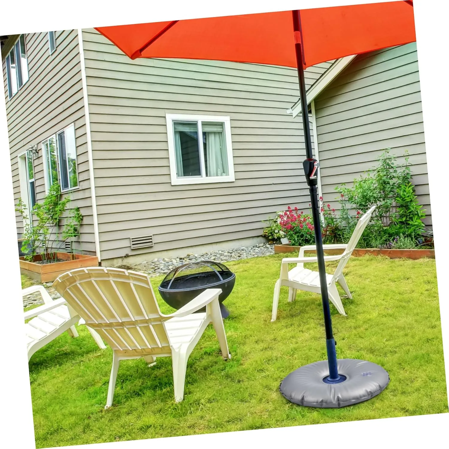 BESPORTBLE 2pcs Rotary Washing Line Base Windproof Water Bag Pillar Base for Umbrella