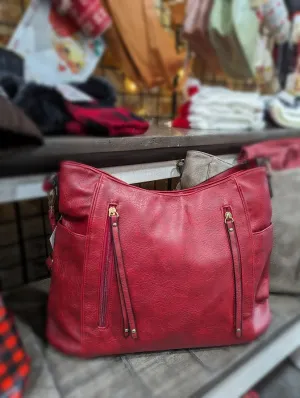 Beth Cross Body with tasseled front zippers