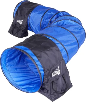 Better Sporting Dogs 10 Foot Dog Agility Tunnel with Sandbags | Dog Agility Equipment | Dog Agility Training
