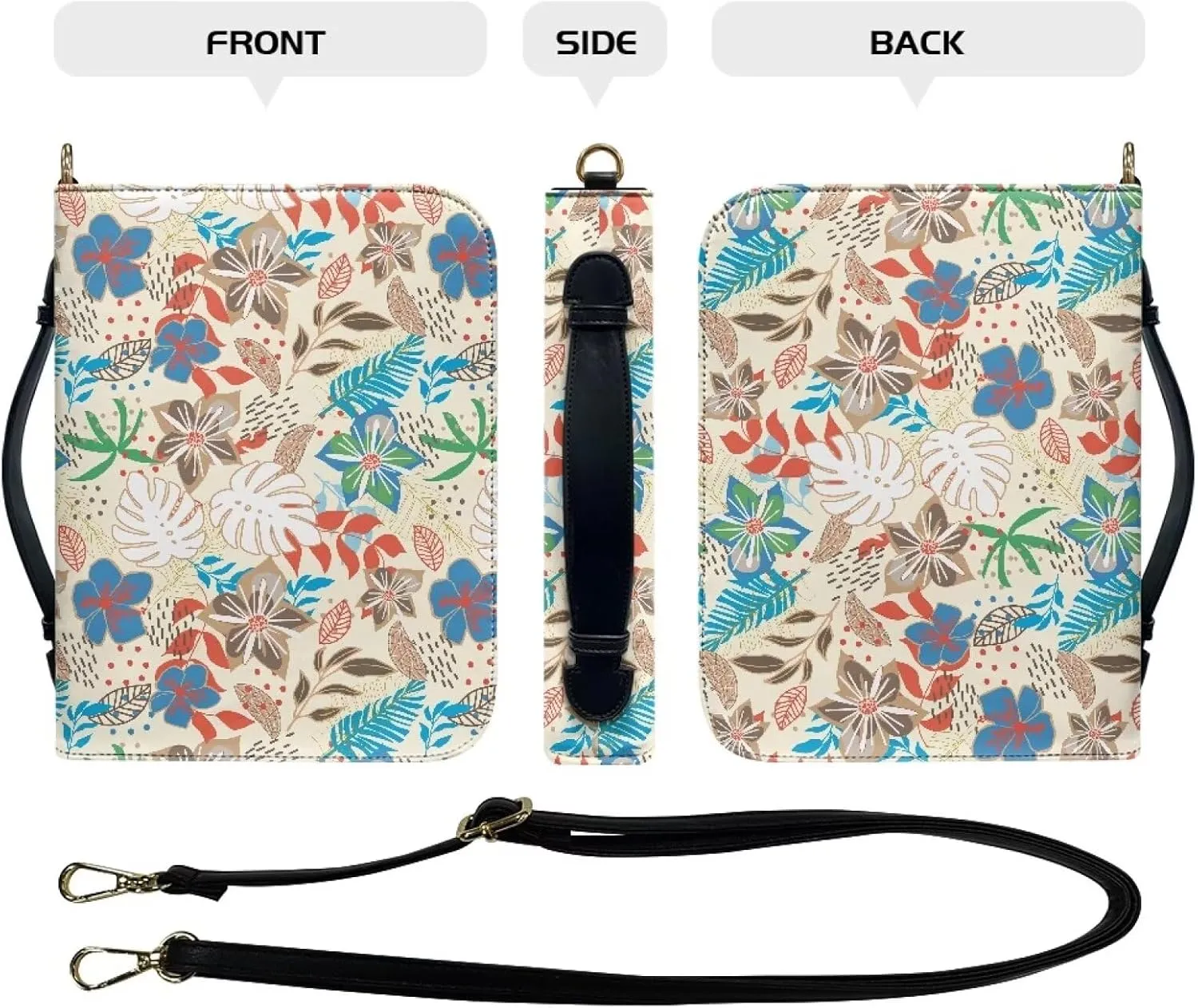 Bible Cover Case for Women Men Leather Bible Accessories Women Men Bible Bags for Women Men Tote
