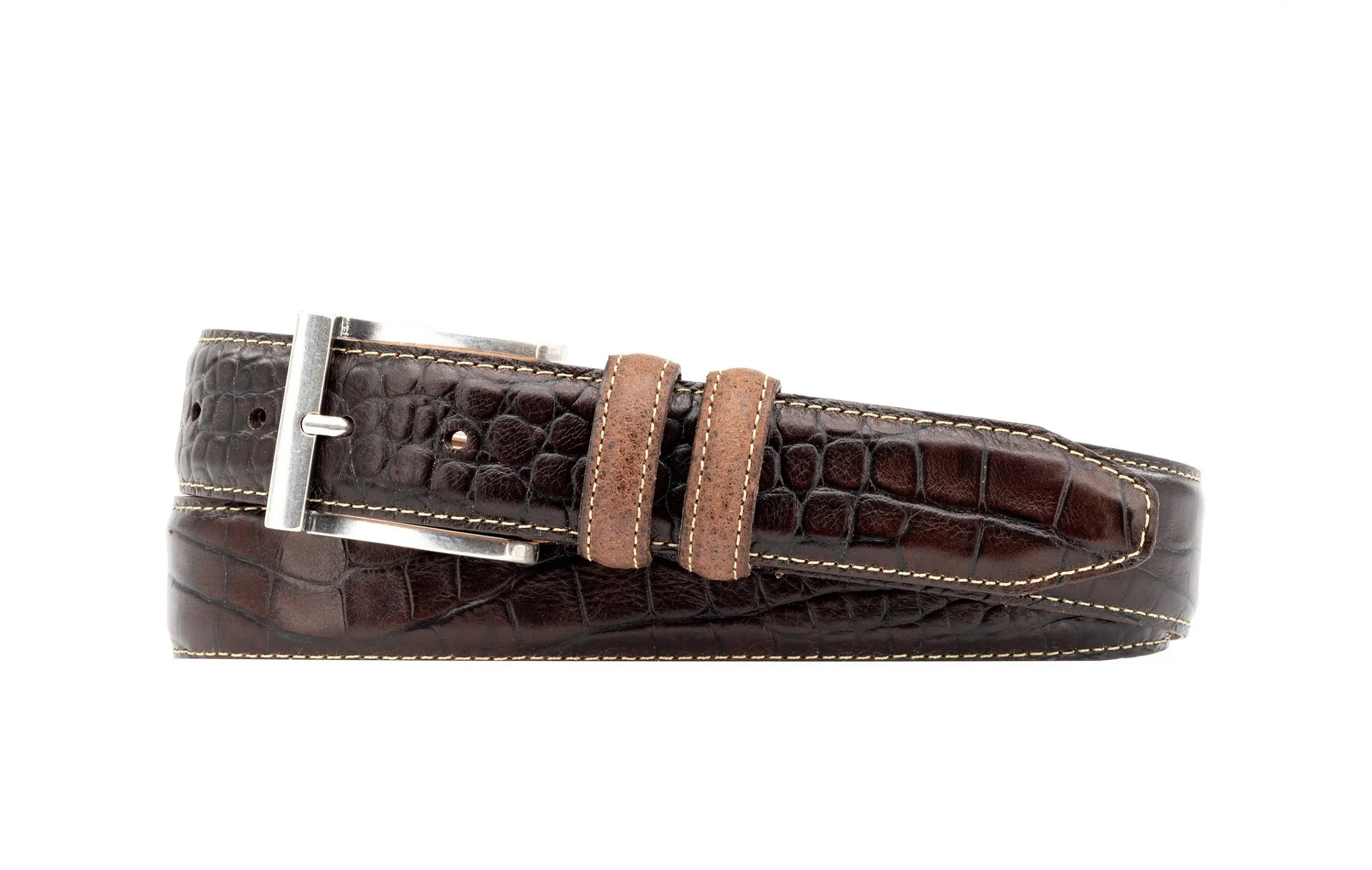 Bill Alligator Grain Belt - Walnut
