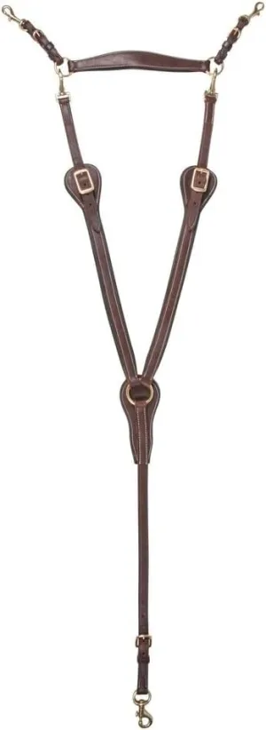 Billy Royal Deluxe Padded Adjustable Trail Breastcollar | Generously Padded | Fully Adjustable | Prevents Saddle Slippage | Comfortable & Convenient | Premium English Leather