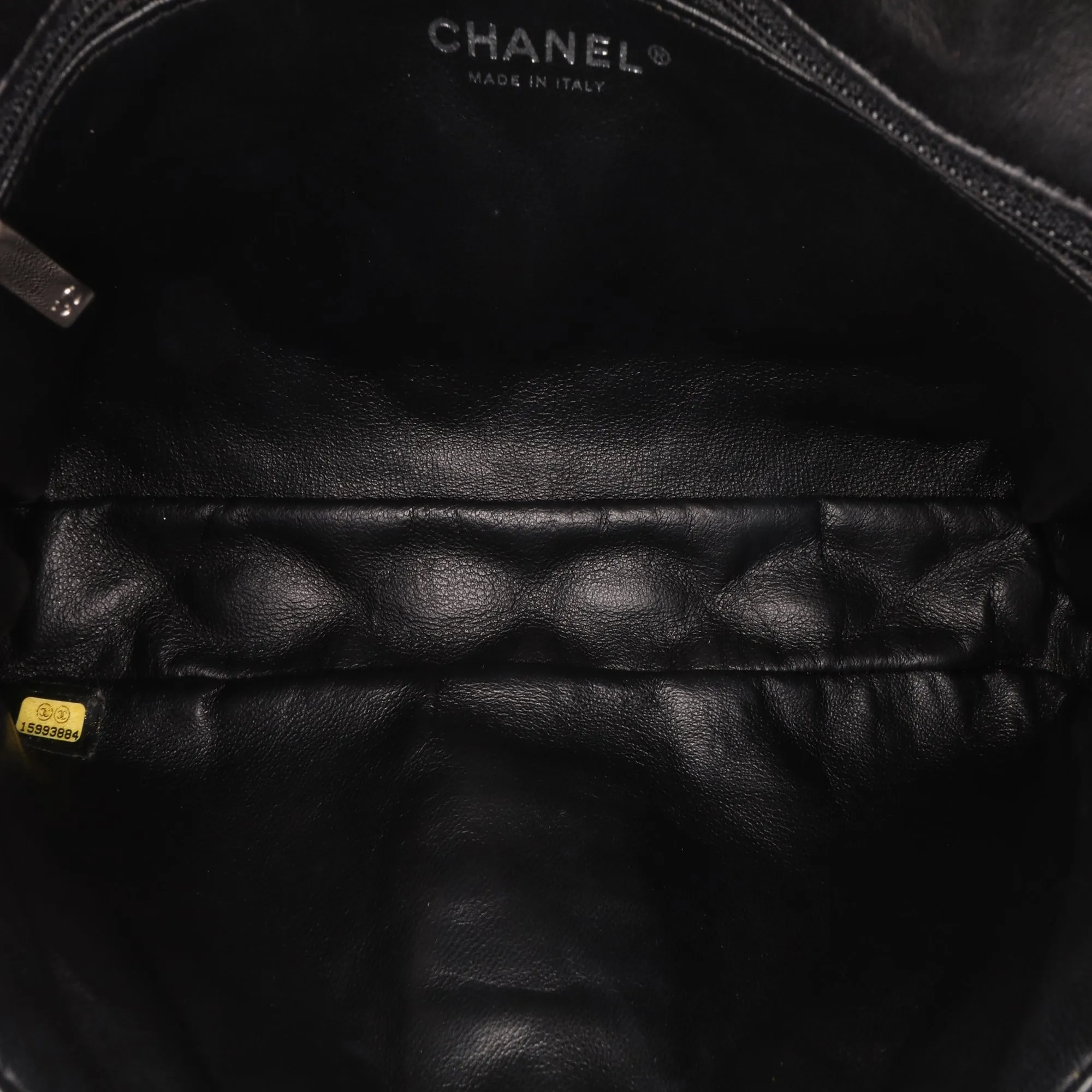 Black Chanel Reissue 2.55 Metallic Lambskin Roll Clutch