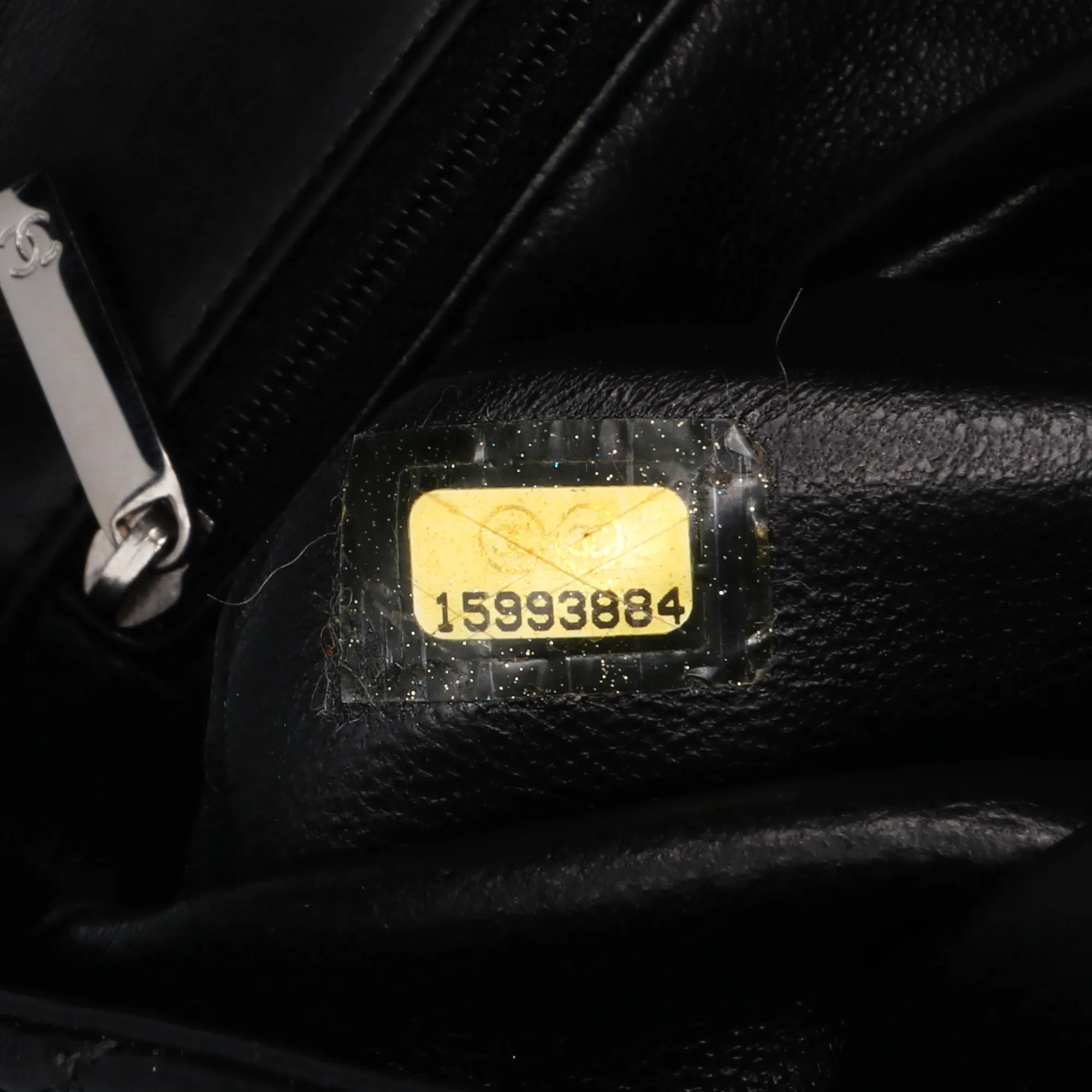 Black Chanel Reissue 2.55 Metallic Lambskin Roll Clutch