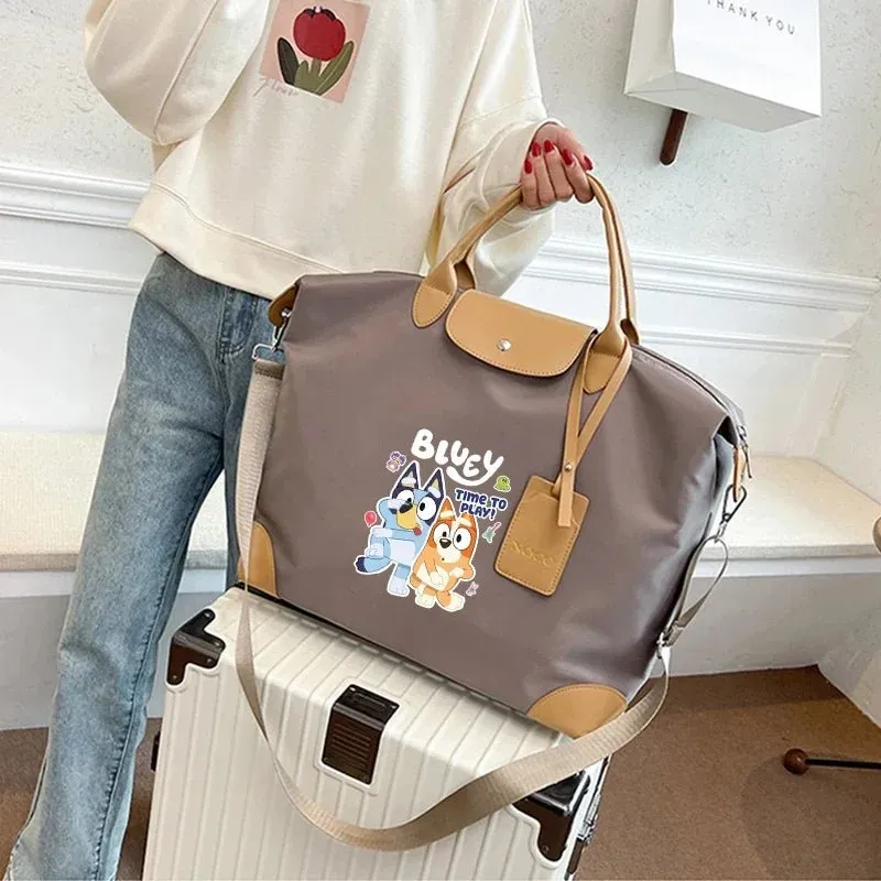 Bluey Anime Cartoon Large Capacity Travel Tote
