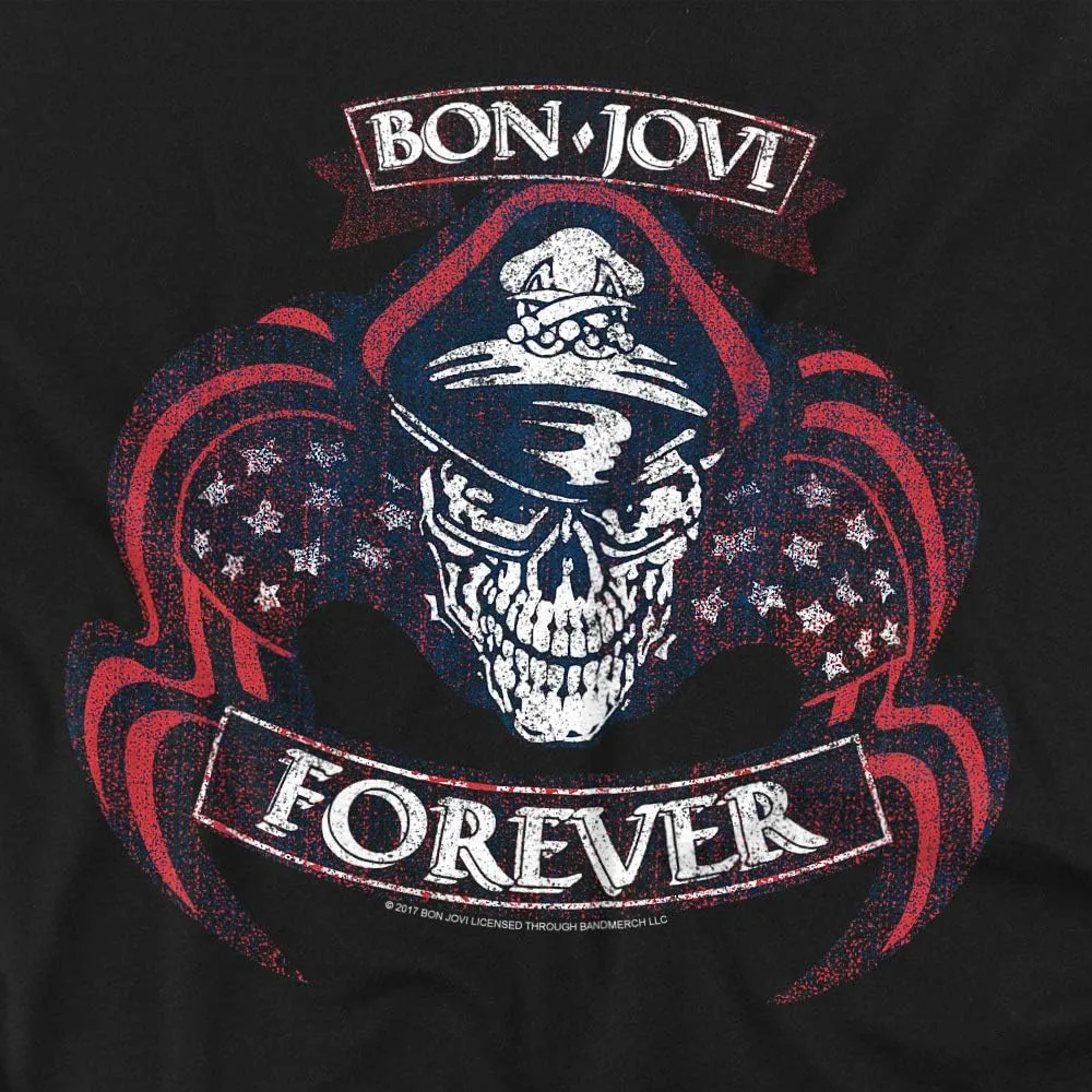 Bon Jovi Forever Skull Unisex Adult T Shirt for Men and Women