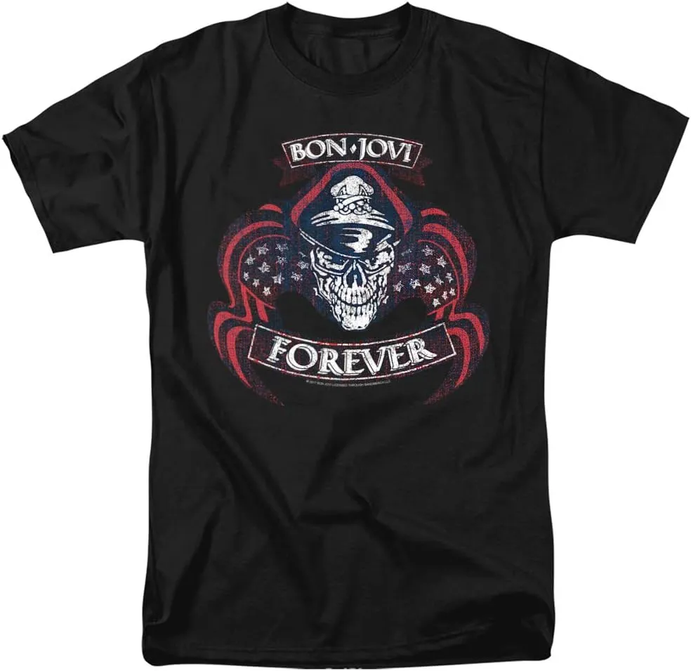 Bon Jovi Forever Skull Unisex Adult T Shirt for Men and Women