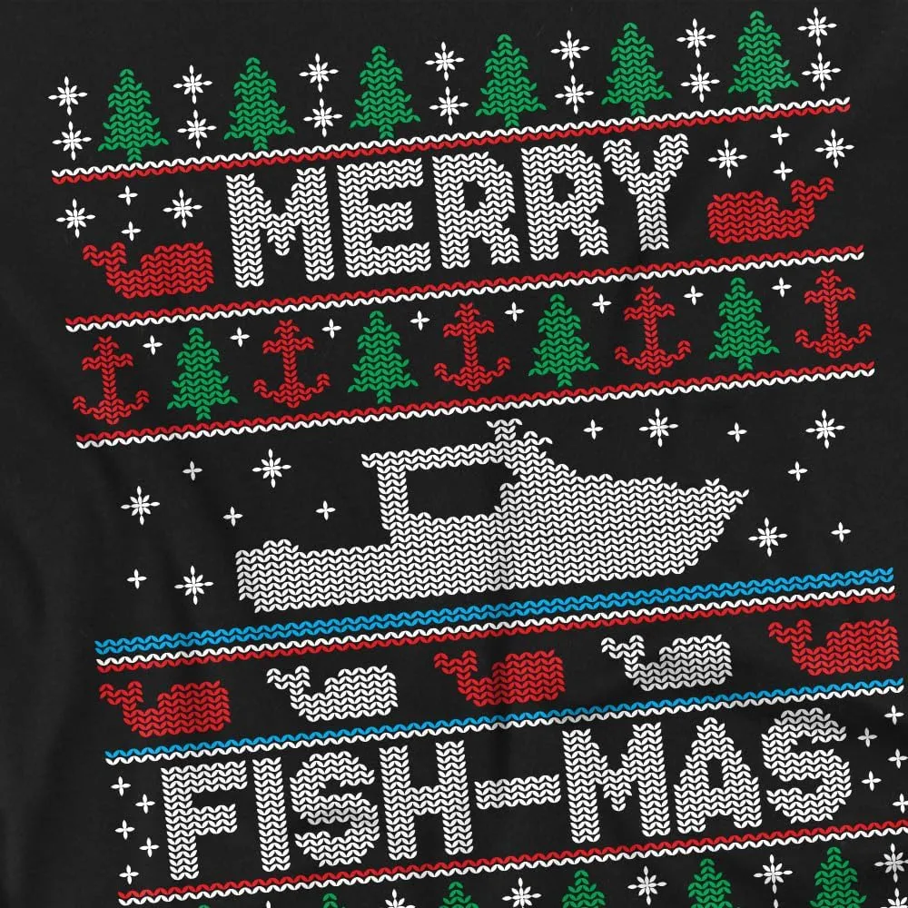 Boston Whaler Merry Fish-mas Unisex Adult T Shirt