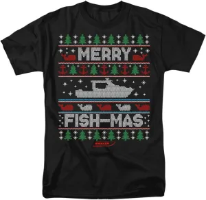 Boston Whaler Merry Fish-mas Unisex Adult T Shirt