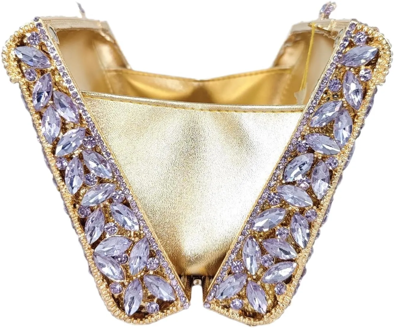 Boutique De FGG Crystal Clutch Purse for Women Formal Evening Handbags Rhinestone Clutch Bag Wedding Party Handbags,Mini
