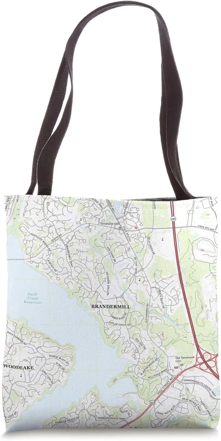 Brandermill VA Map (2019) Tote Bag