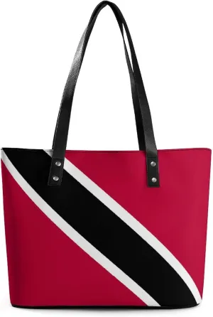 British Antarctic Territory Flag Elegant Shoulder Bag for Women Large Capacity Chic Leather Tote