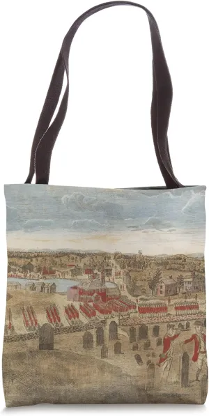 British Troops Marching on Concord - American Revolution Tote Bag