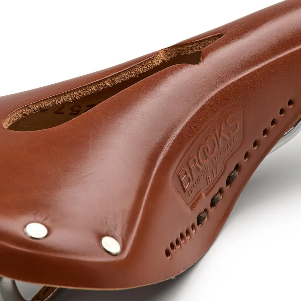 Brooks England B17 Carved, Iconic Cut-Out Leather Bike Saddle