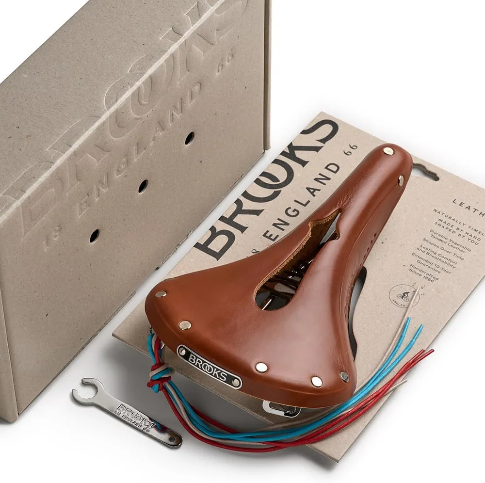 Brooks England B17 Carved, Iconic Cut-Out Leather Bike Saddle