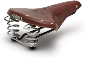 Brooks England B67, Leather Bike Saddle with Suspension Springs