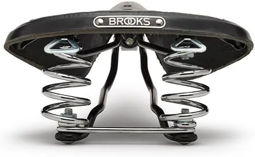 Brooks England B67, Leather Bike Saddle with Suspension Springs