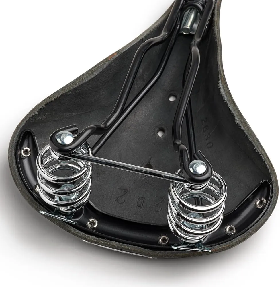 Brooks England B67, Leather Bike Saddle with Suspension Springs
