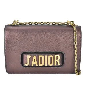 Brown Dior Medium J'Adior Chain Flap Crossbody Bag