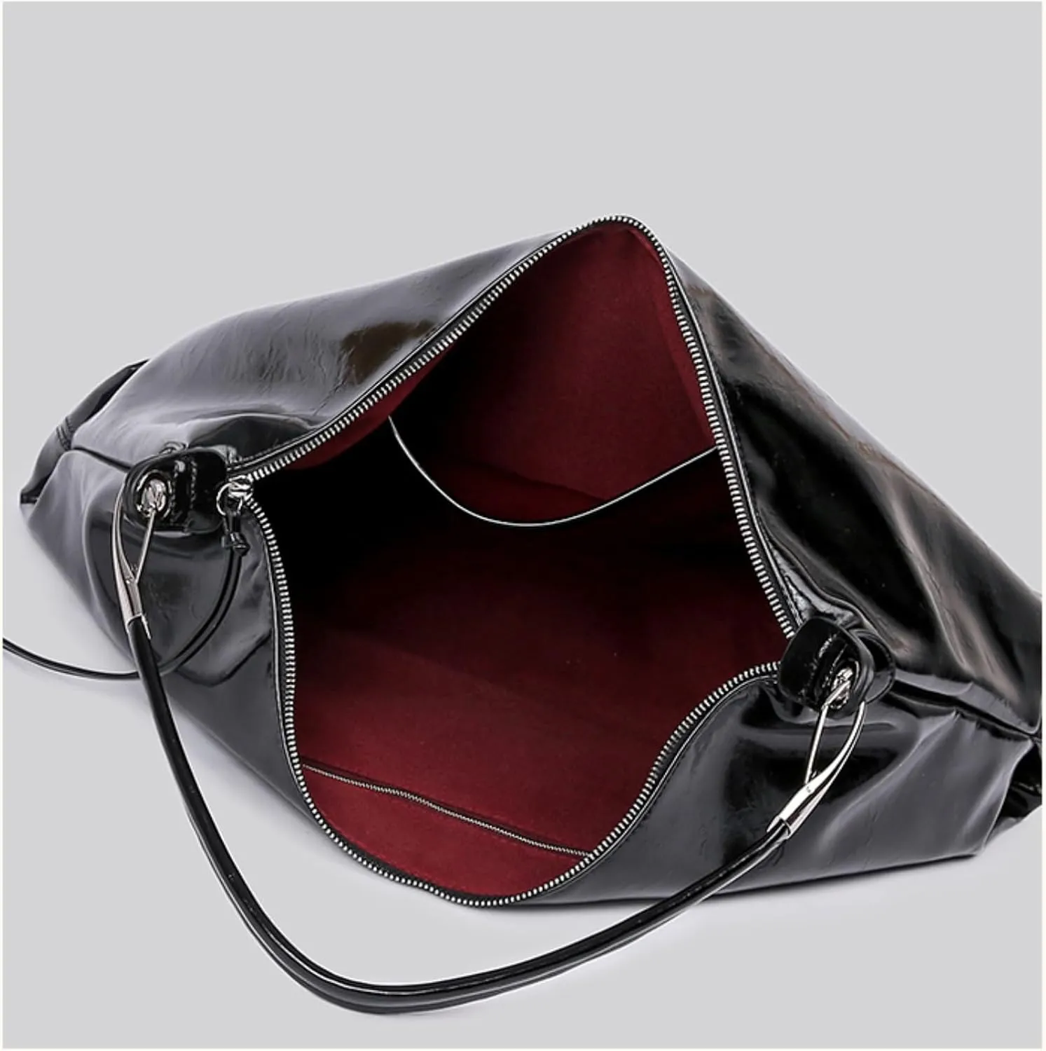 Burgundy Purse Large Tote Bags for Women Hobo Bag Vegan Leather Tote Bag Aesthetics Bag