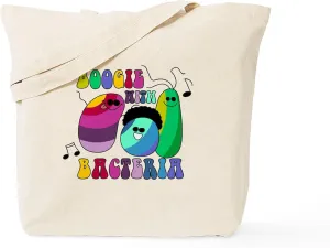 CafePress Boogie With Bacteria Tote Bag Reusable Natural Beige Canvas Shopping Bag