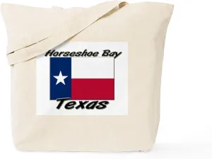 CafePress Horseshoe Bay Texas Tote Bag Reusable Natural Beige Canvas Shopping Bag