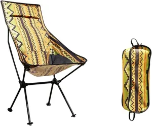 Camping Chair Camp Chair Outdoor Camping Fishing Aluminum Seat Stool Beach Chair for Sunbathing Barbeques Hiking s Outdoor Fishing Chair