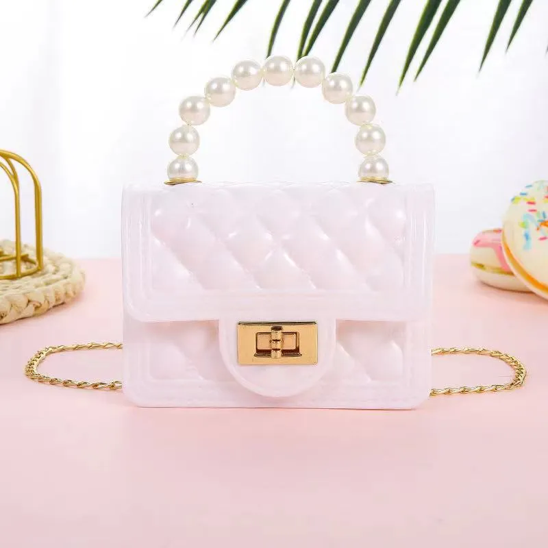 Candy Color Mini Chain Change Pearl Crossbody Bags