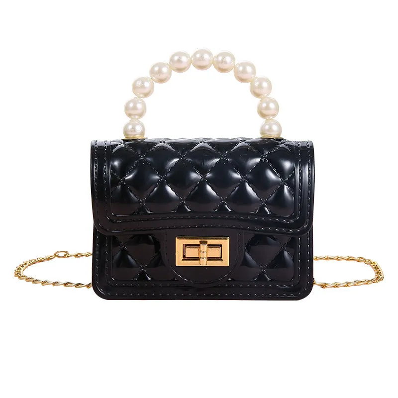 Candy Color Mini Chain Change Pearl Crossbody Bags