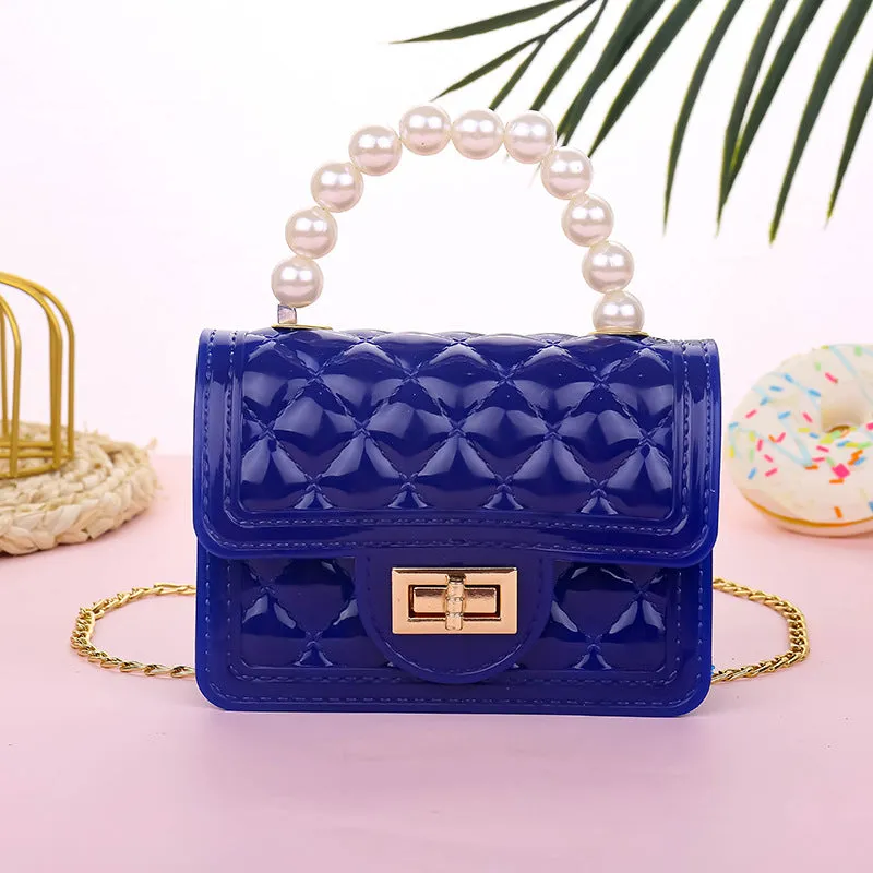 Candy Color Mini Chain Change Pearl Crossbody Bags