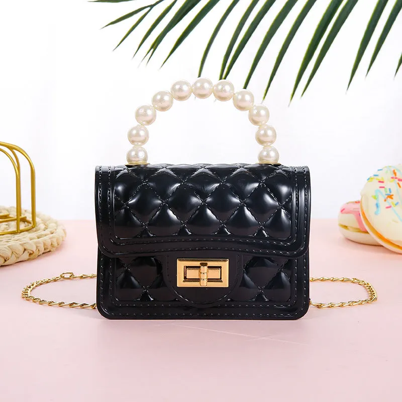 Candy Color Mini Chain Change Pearl Crossbody Bags