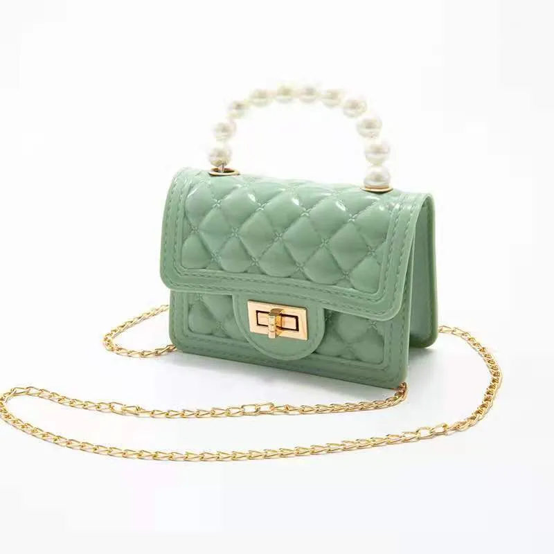 Candy Color Mini Chain Change Pearl Crossbody Bags