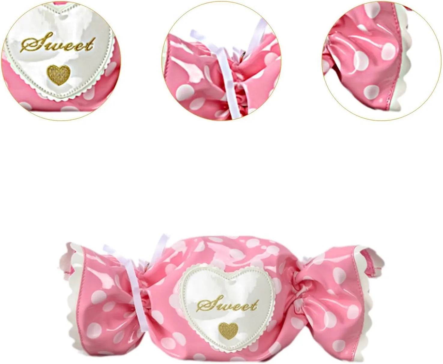 Candy Shaped Crossbody Bag Cute Waterproof Travel Purse for Beach Party Vacation