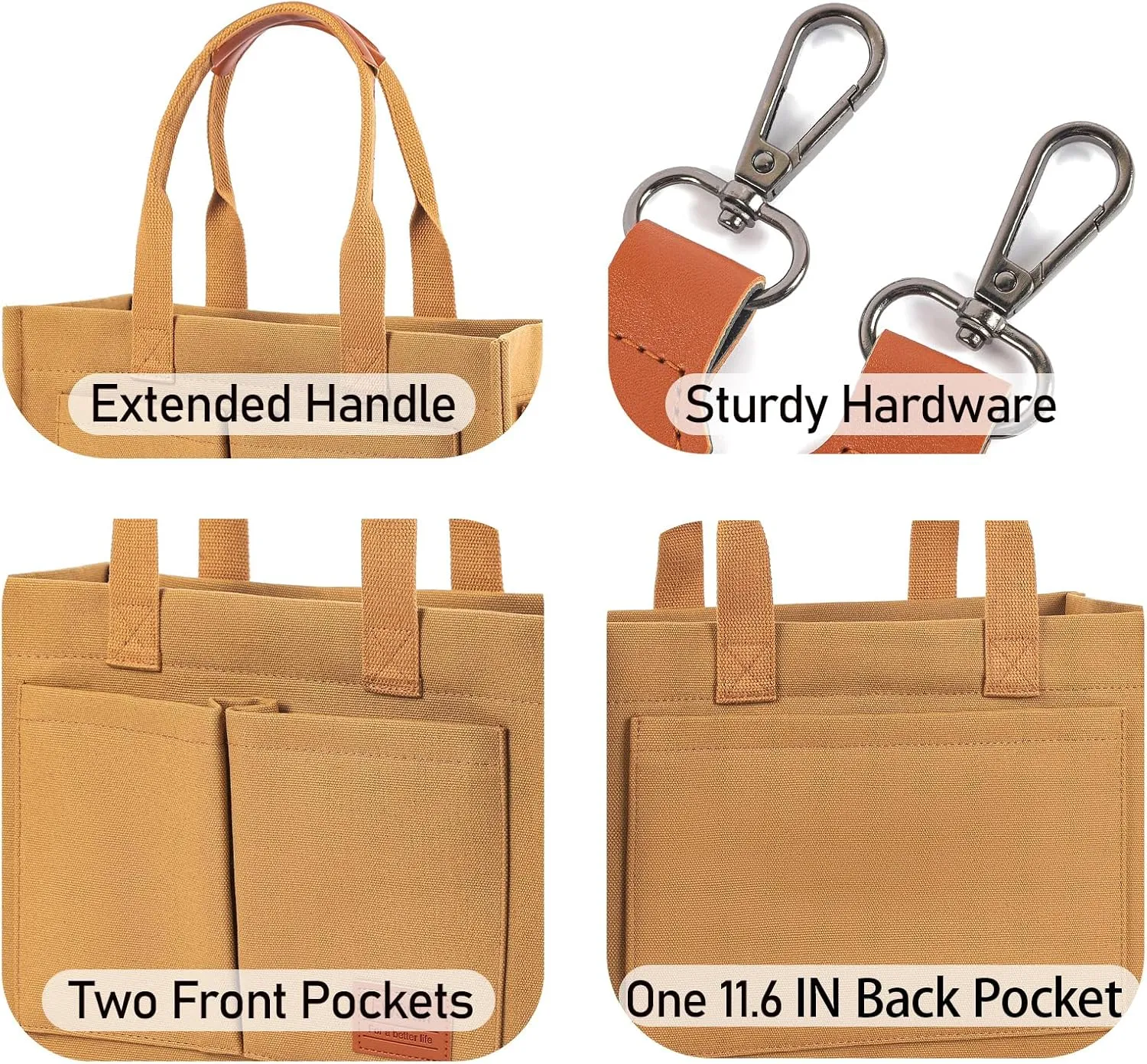 Canvas Tote Bag for Women, Large Laptop Travel Tote Handbag Totes with Crossbody Shoulder Teachers Reusable Grocery Bags