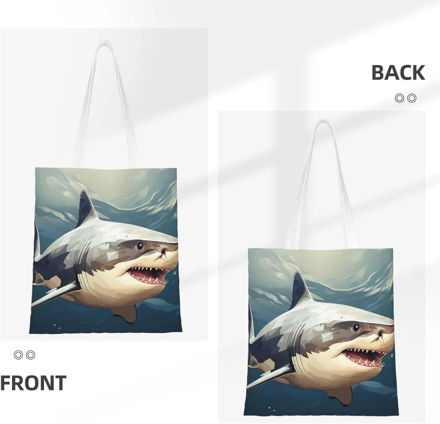 Canvas Tote Bag For Women Reusable Shopping Bag Casual Palm Trees And Sunset Shoulder Bag Handbag For Travel