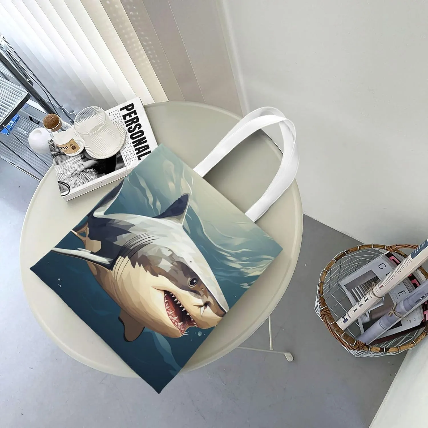 Canvas Tote Bag For Women Reusable Shopping Bag Casual Palm Trees And Sunset Shoulder Bag Handbag For Travel
