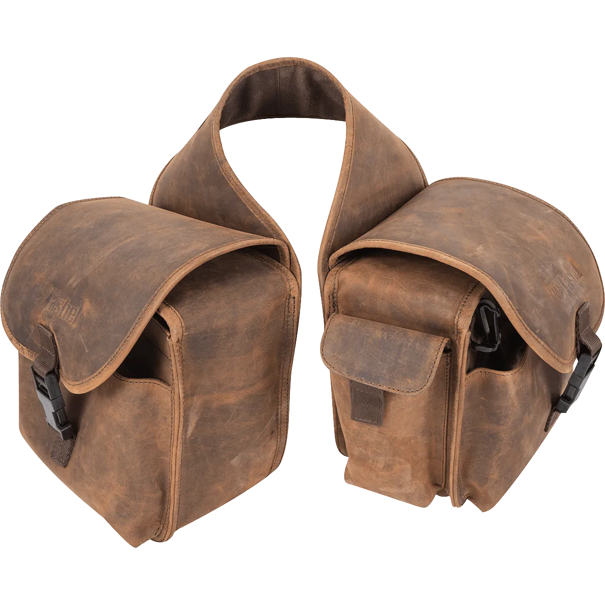 Cashel Distressed LEATHER Rear Saddle Bag - Medium