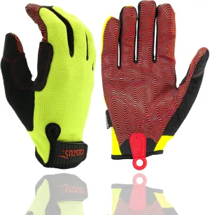 Cestus Boxx, Work Gloves with Grip, Extra Padded Palm, Warehouse Gloves, Breathable, Form Fitting, Box Handling Gloves Men