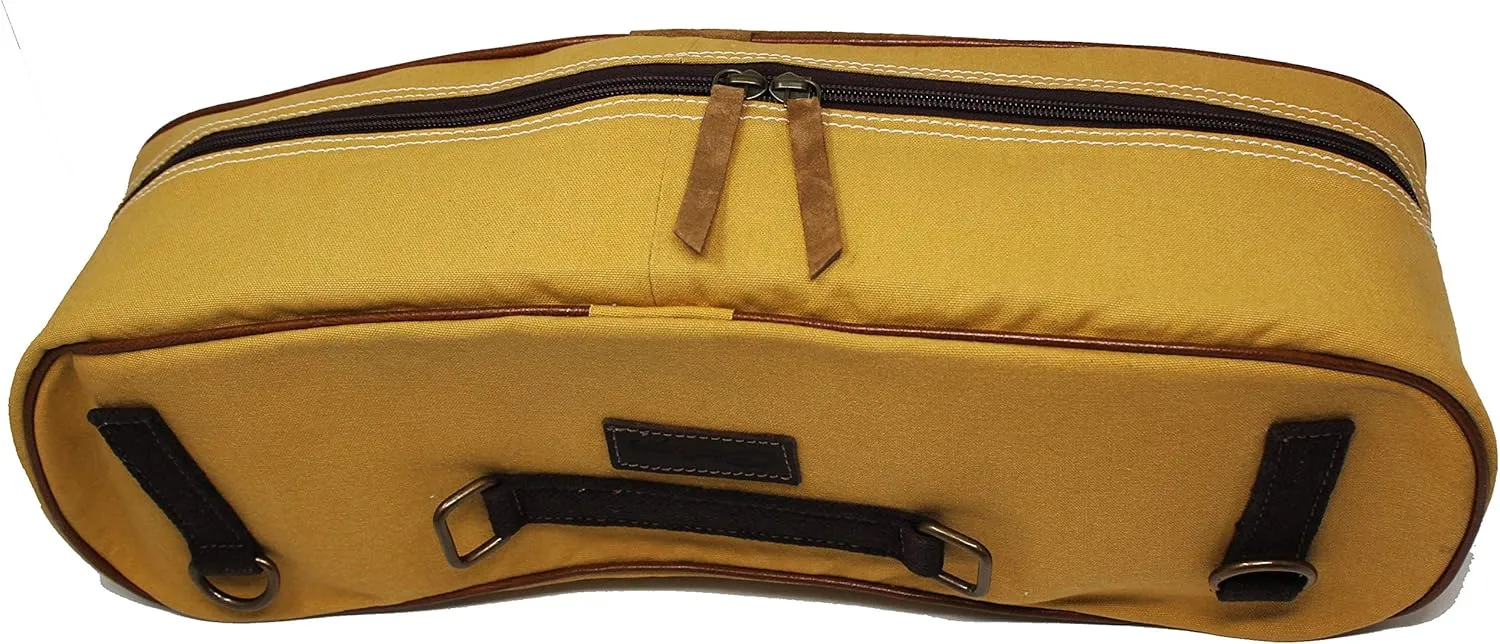 CHALLENGER Horse Canvas Leather Saddle Cantle Bag Trail Riding Water Resistant 102AA01TN